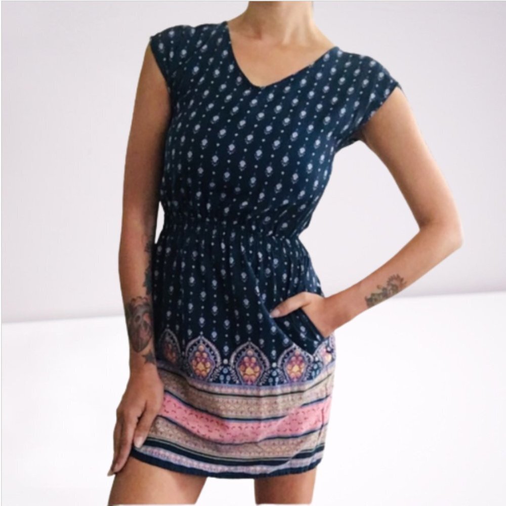 Mossimo Supply Co Boho Floral Print Mini Dress